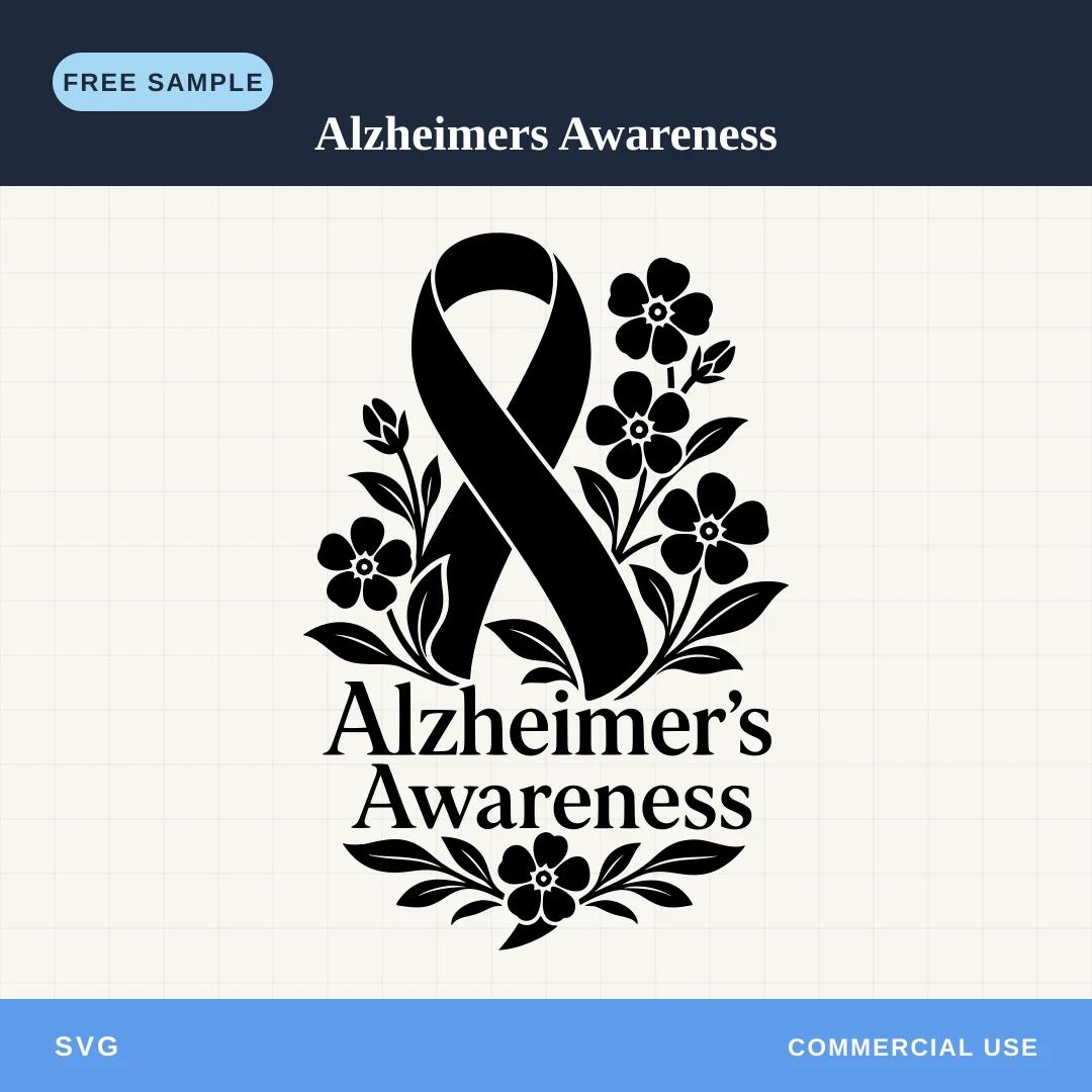 Free Alzheimers Awareness SVG sample