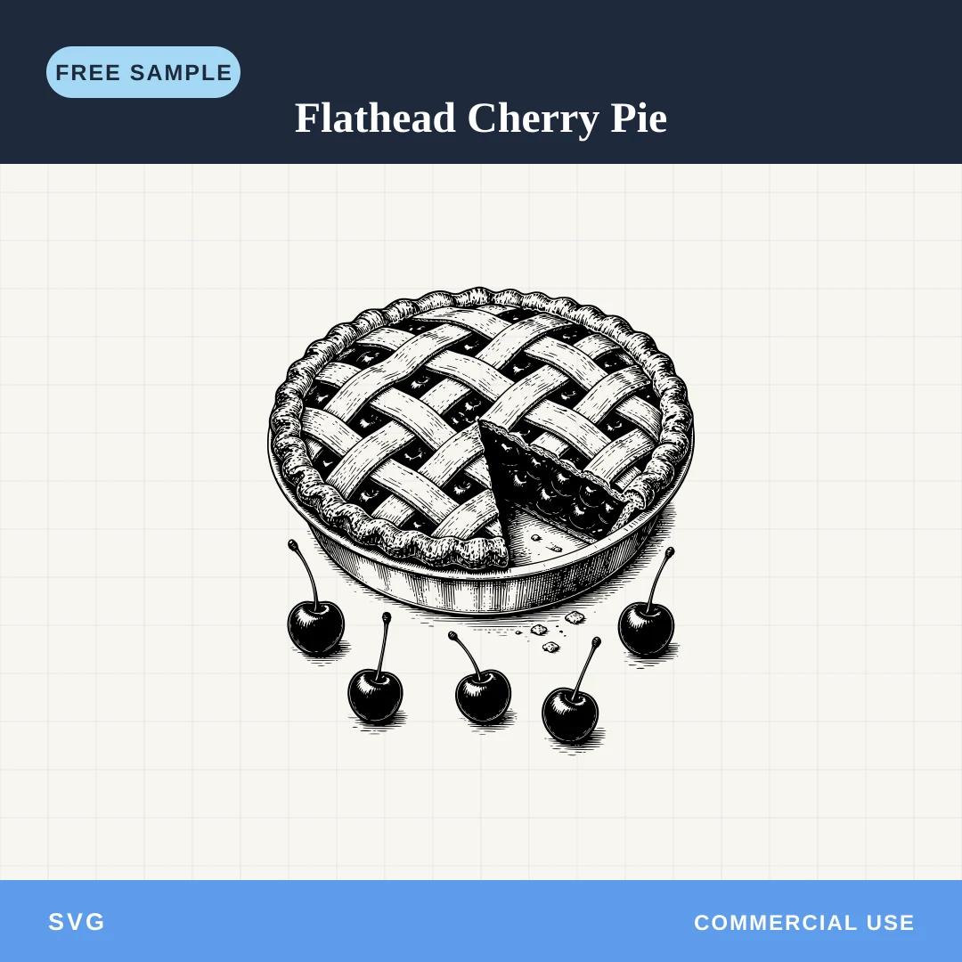 Free Flathead Cherry Pie SVG sample