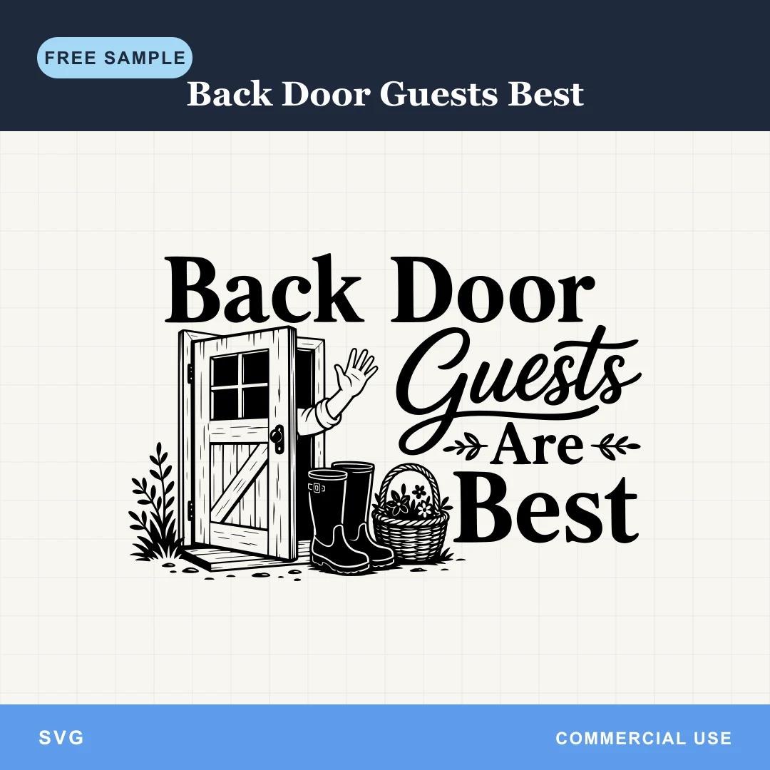 Free Back Door Guests Best SVG sample