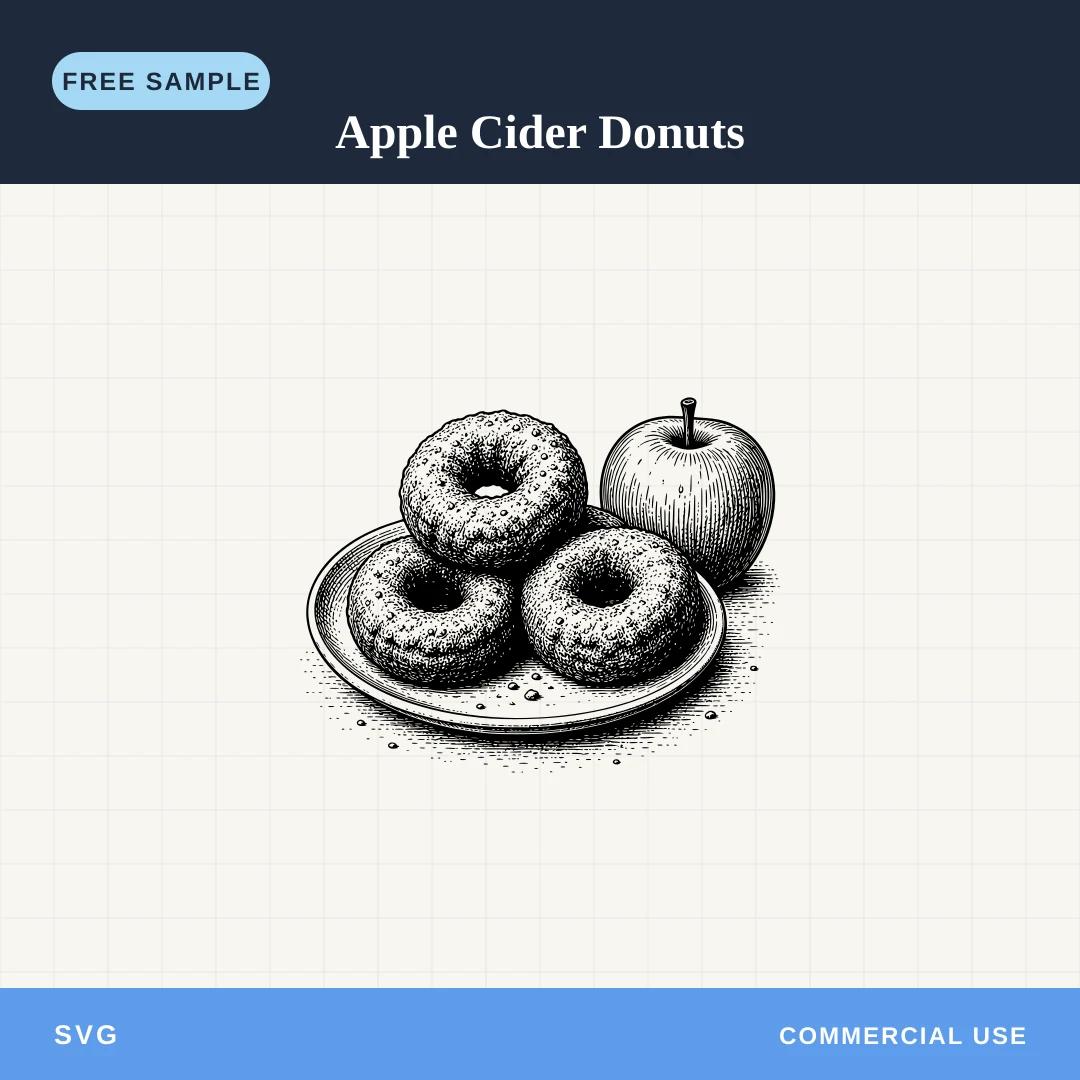 Free Apple Cider Donuts SVG sample