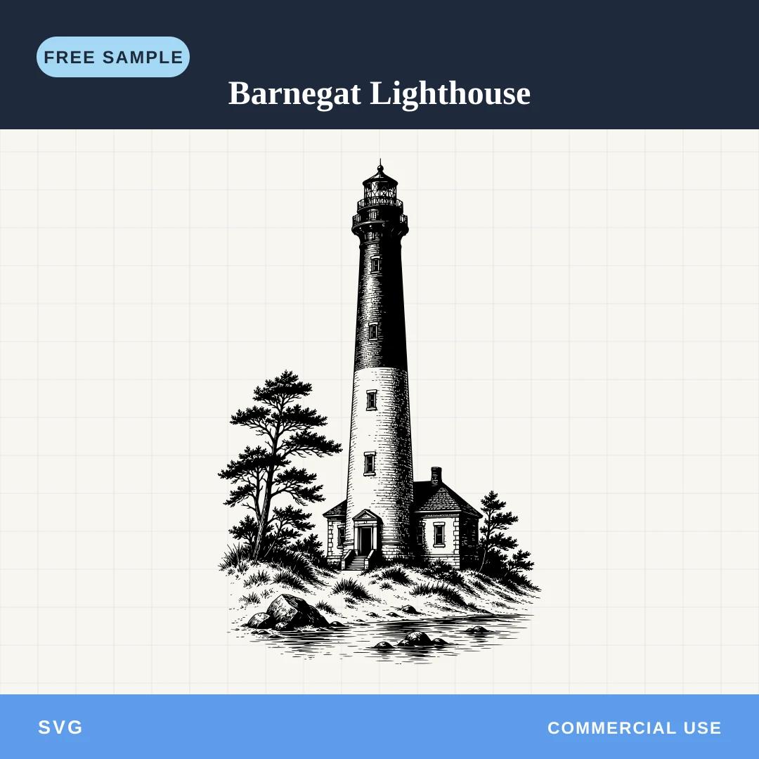 Free Barnegat Lighthouse SVG sample
