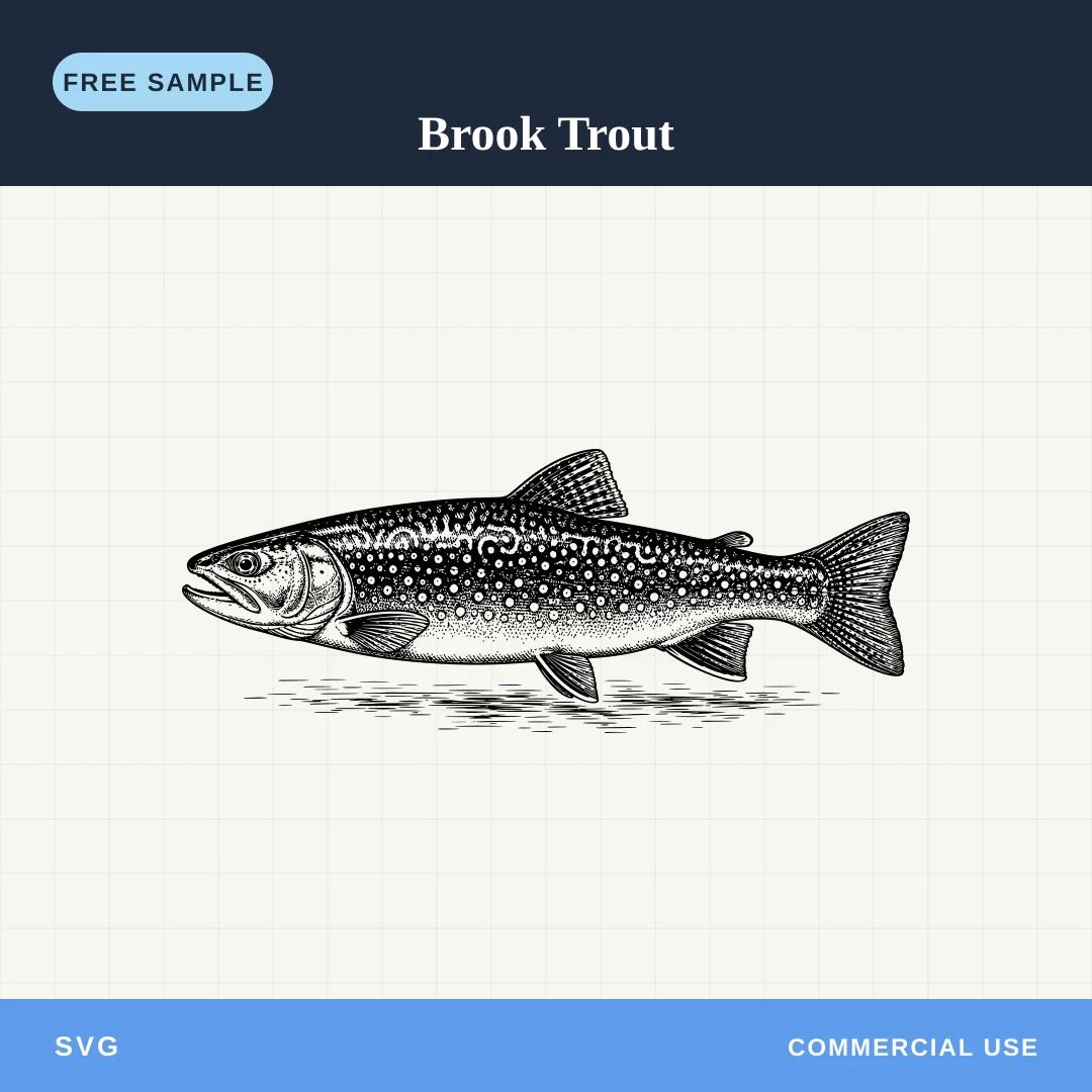 Free Brook Trout SVG sample