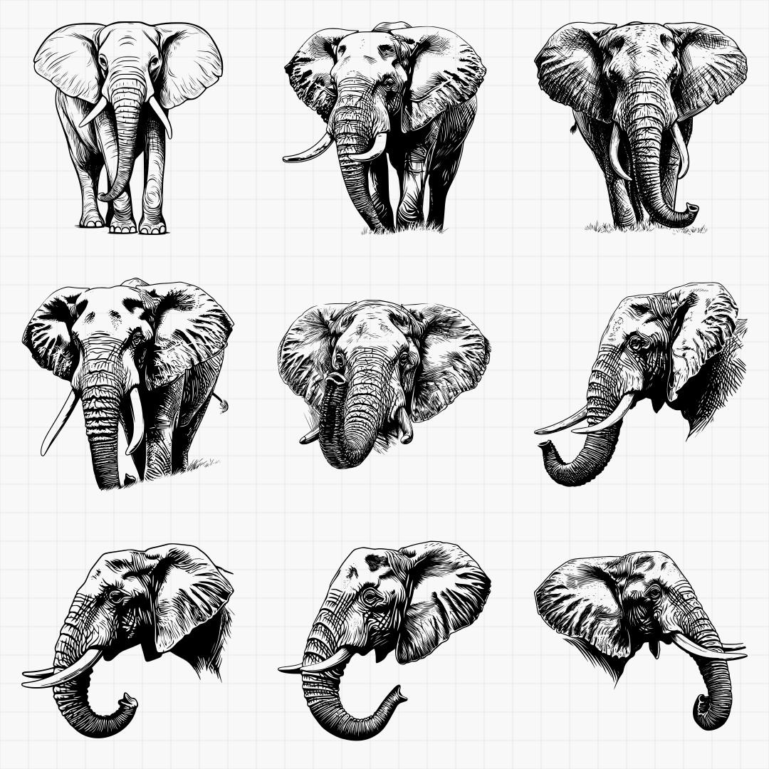 African Elephants Designs - Thumbnail 4