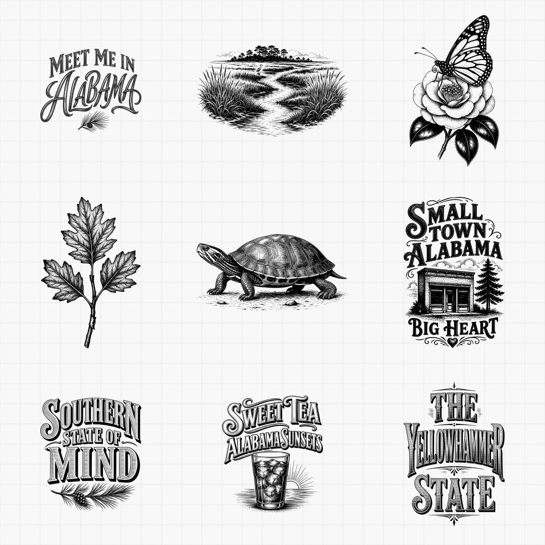 Alabama State Pride & Travel Designs - Thumbnail 5