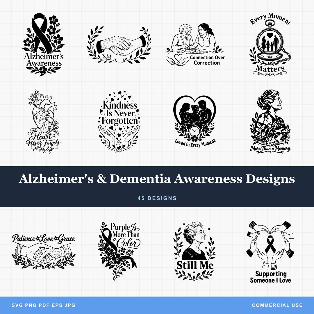 Alzheimer's & Dementia Awareness Designs