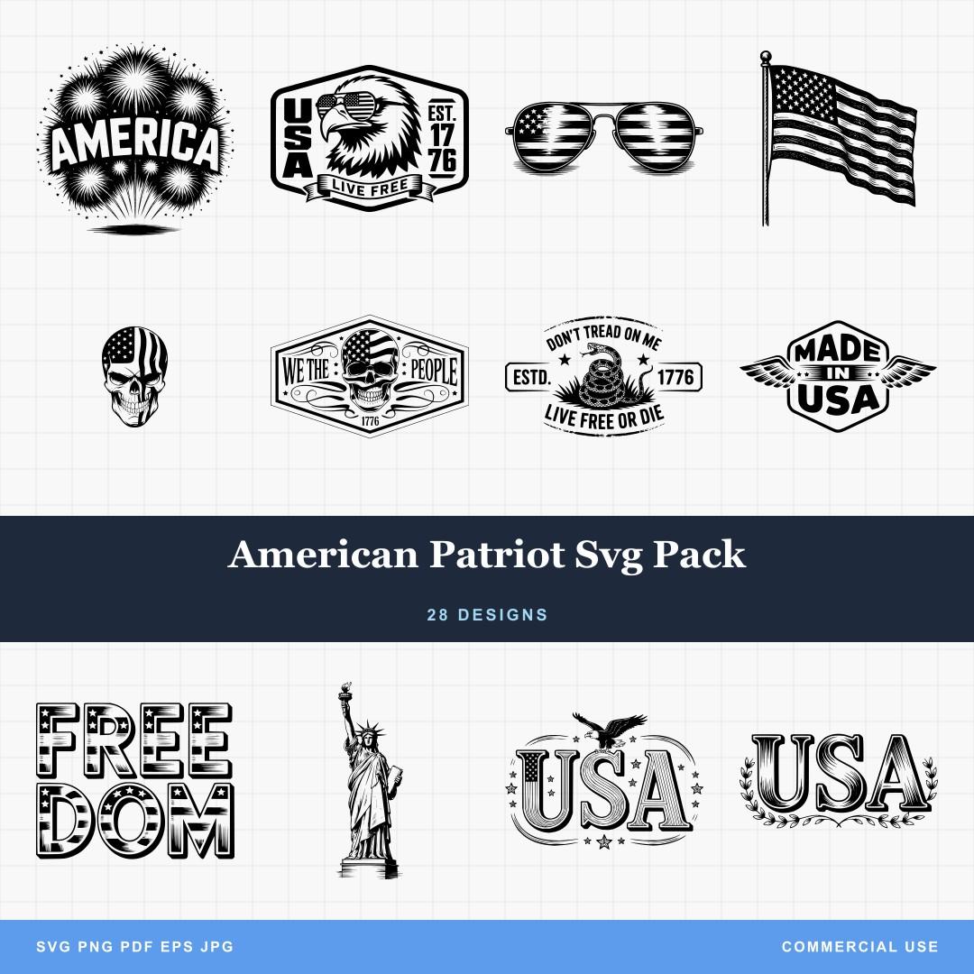 American Patriot Svg Pack