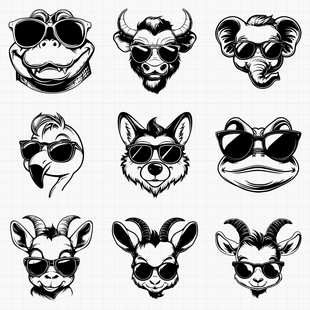 Animals In Shades Design Pack - Thumbnail 2