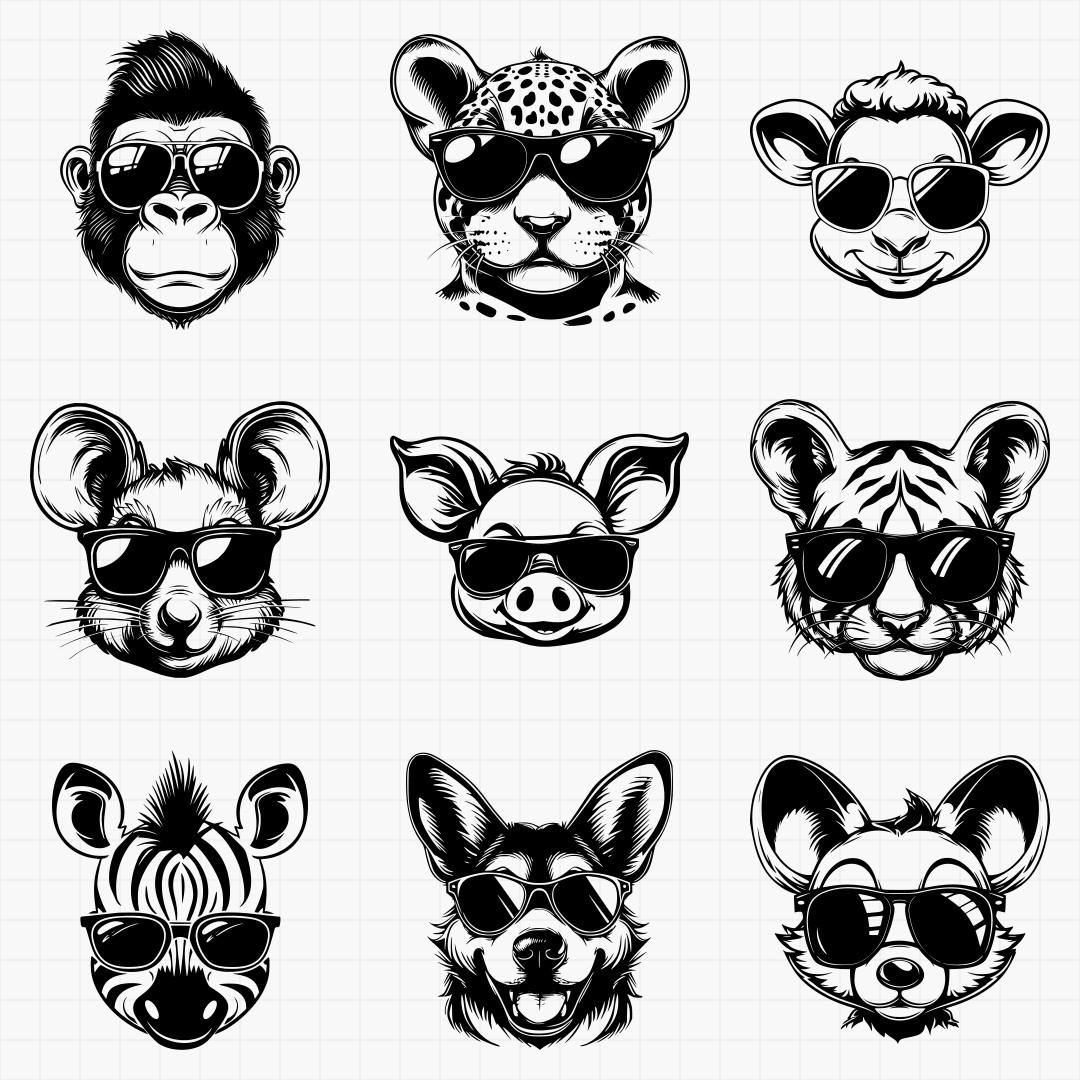 Animals In Shades Design Pack - Thumbnail 3