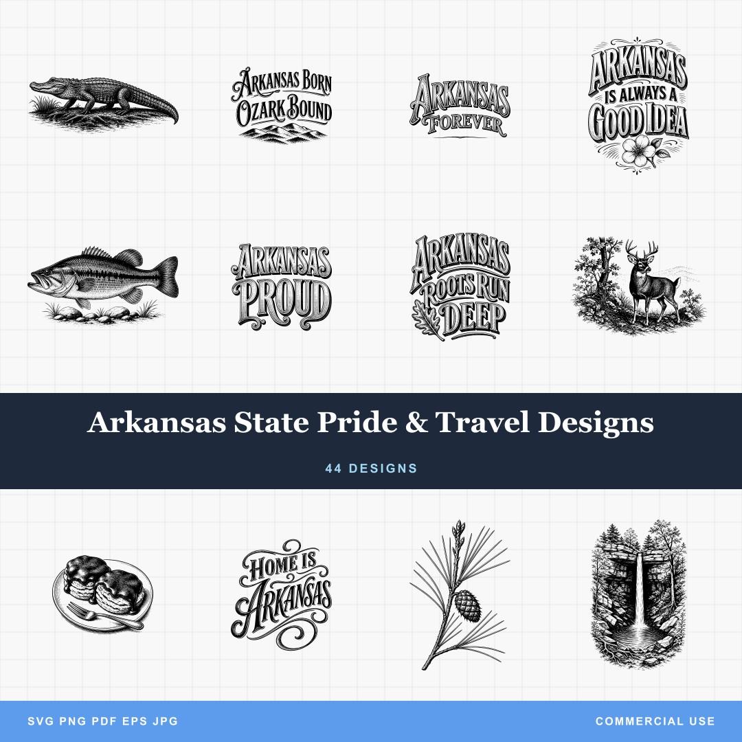 Arkansas State Pride & Travel Designs