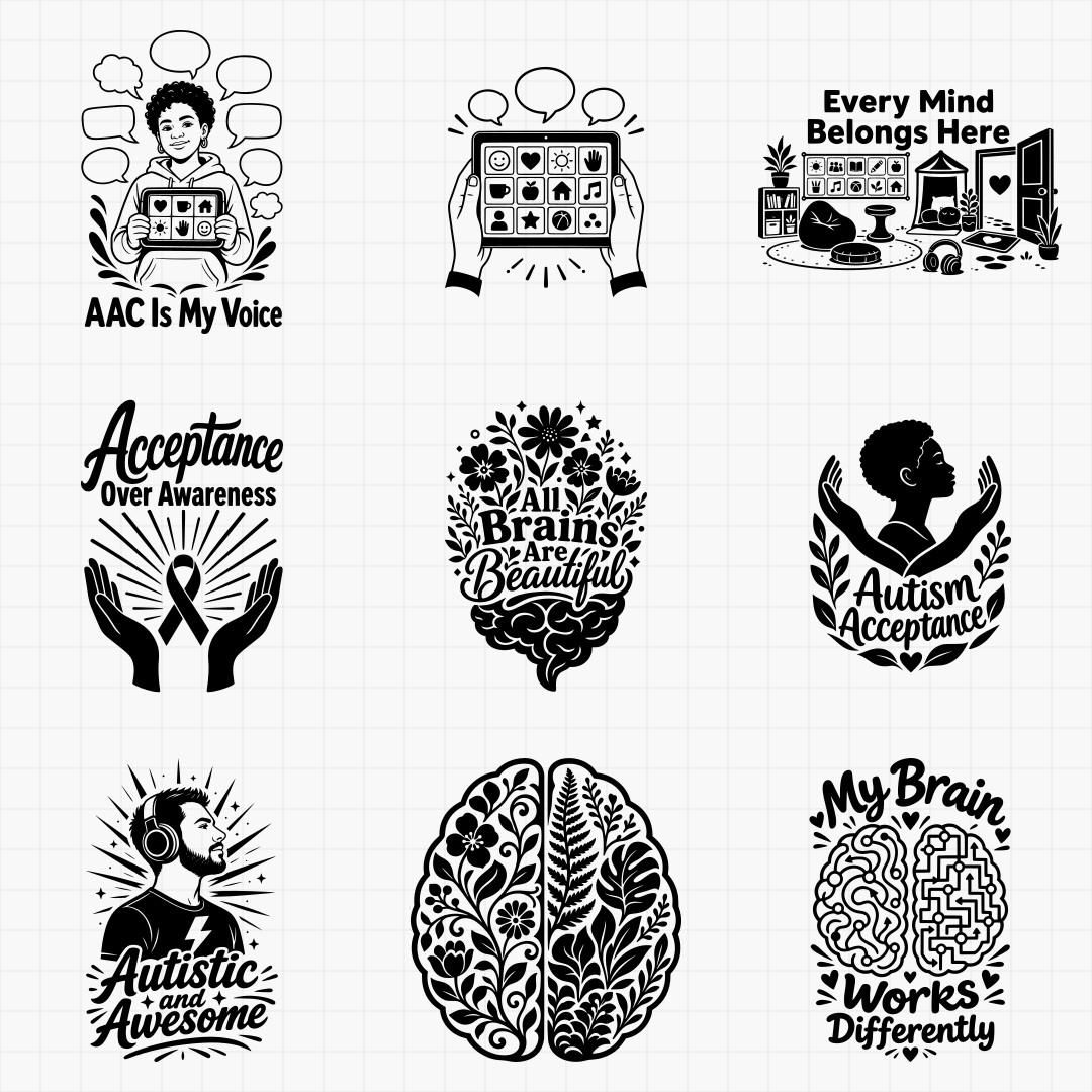 Autism Acceptance & Neurodiversity Designs - Thumbnail 2