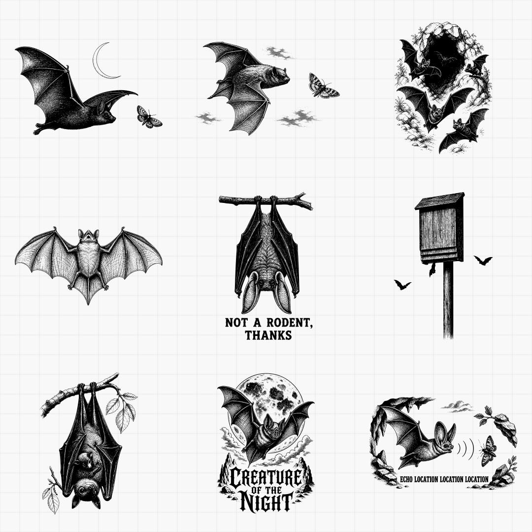 Bat SVG Designs - Thumbnail 2