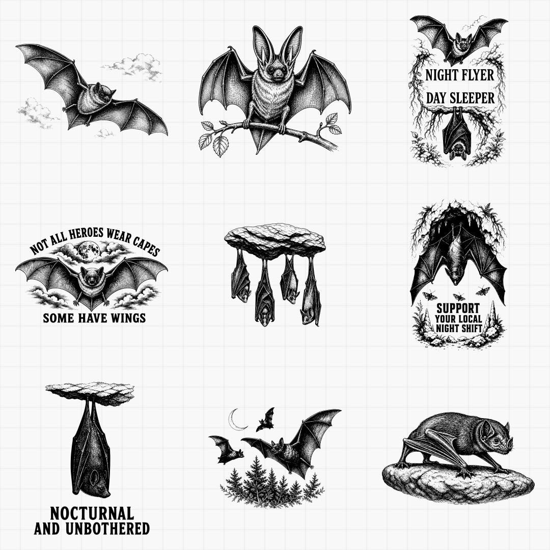 Bat SVG Designs - Thumbnail 4