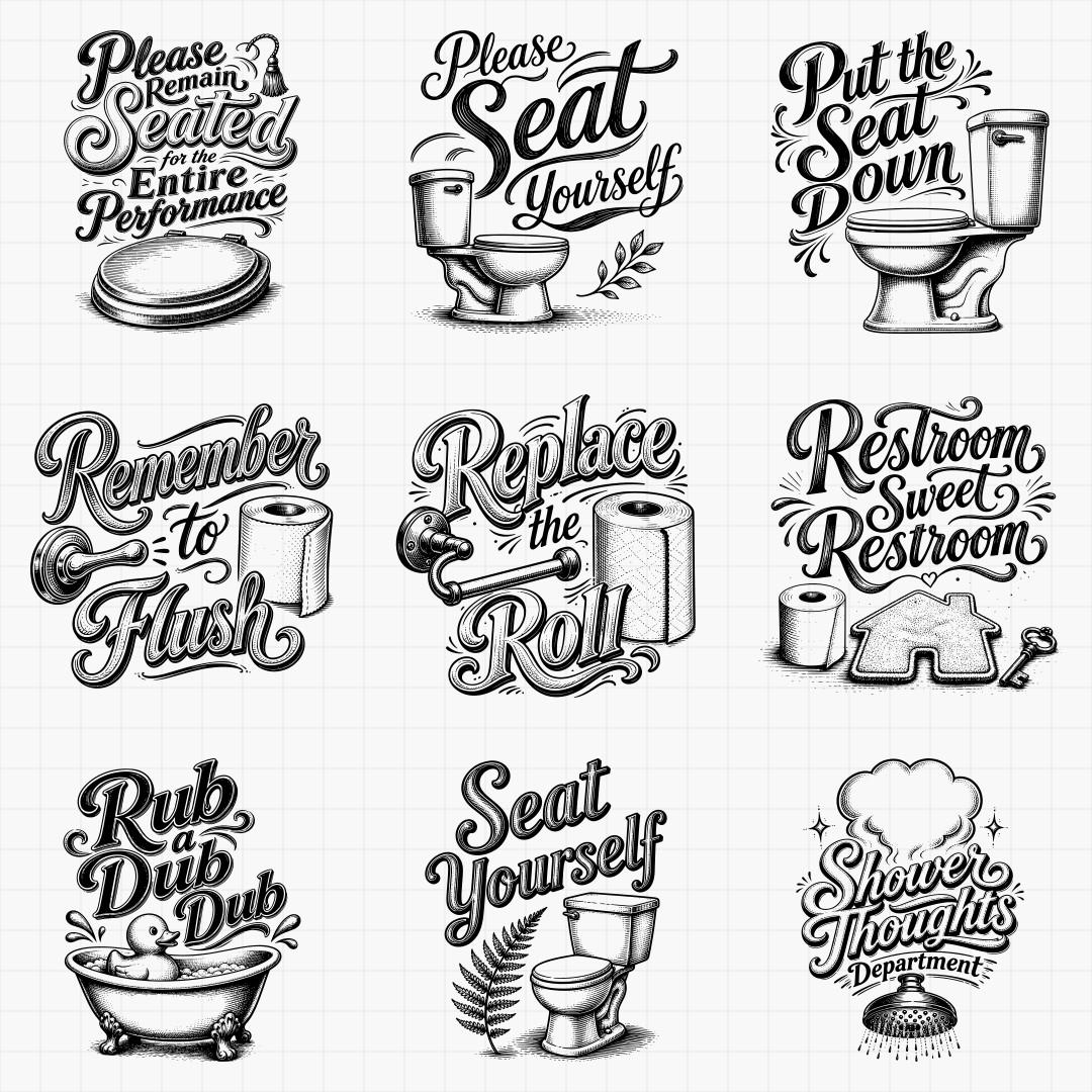 Bathroom Humor Signs - Thumbnail 4