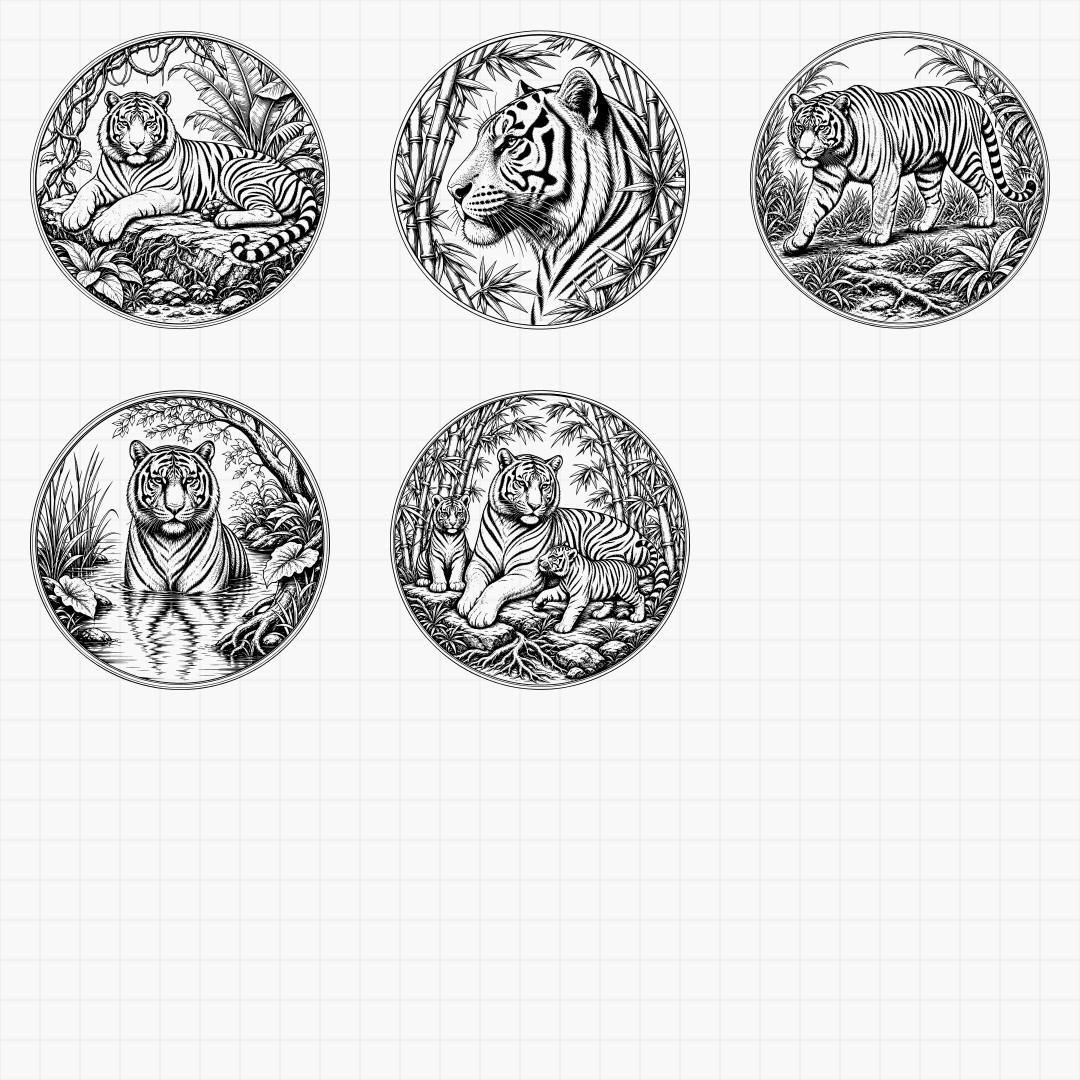 Big Cat Relief Medallions - Thumbnail 7