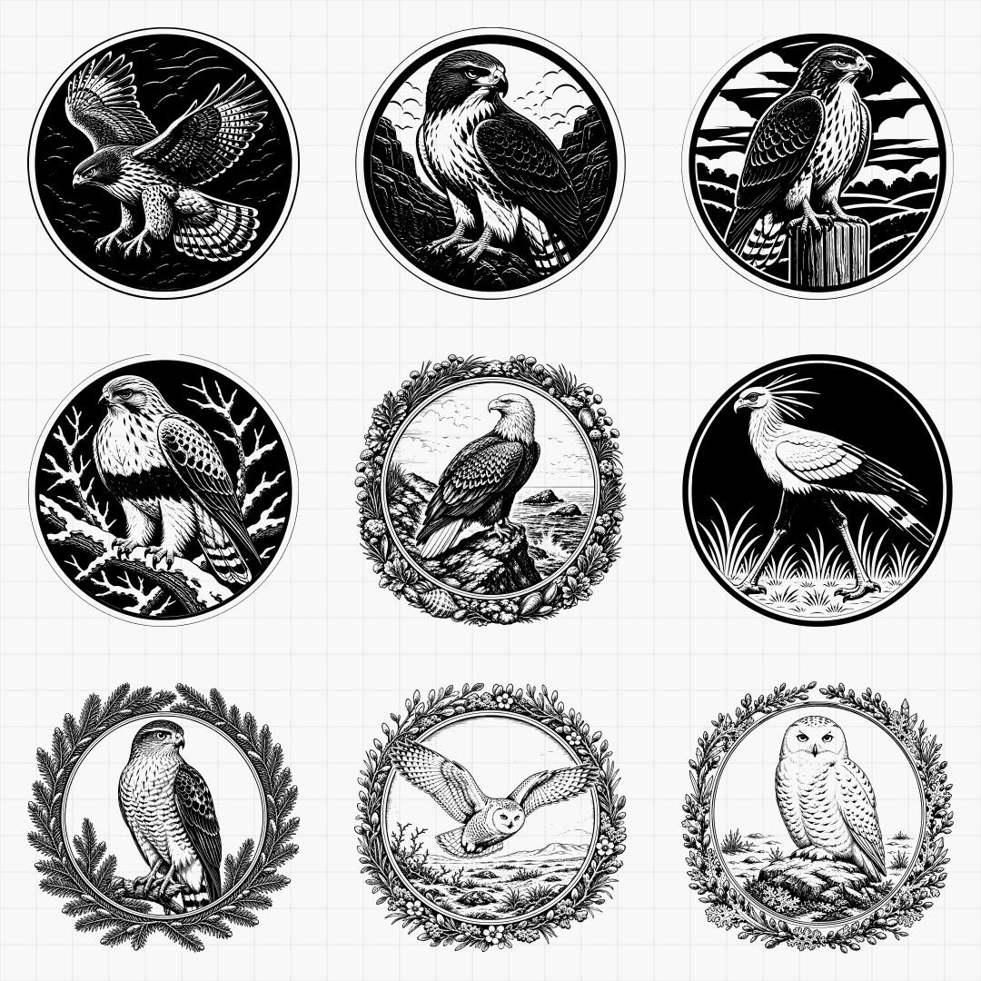 Bird of Prey Relief Medallions - Thumbnail 5