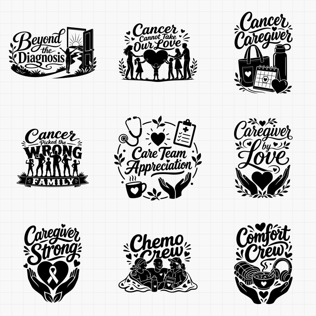 Cancer Support, Caregiver & Survivor Designs - Thumbnail 2