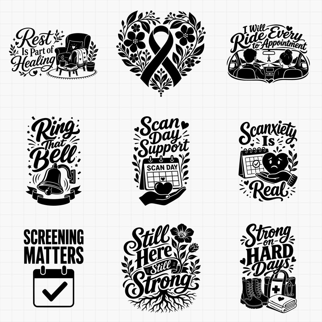 Cancer Support, Caregiver & Survivor Designs - Thumbnail 5