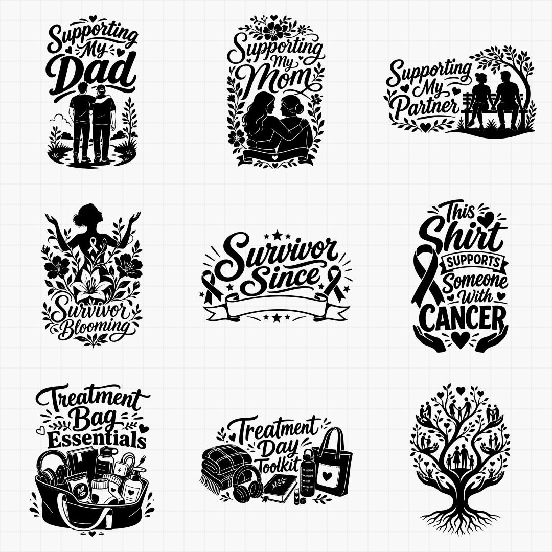 Cancer Support, Caregiver & Survivor Designs - Thumbnail 6
