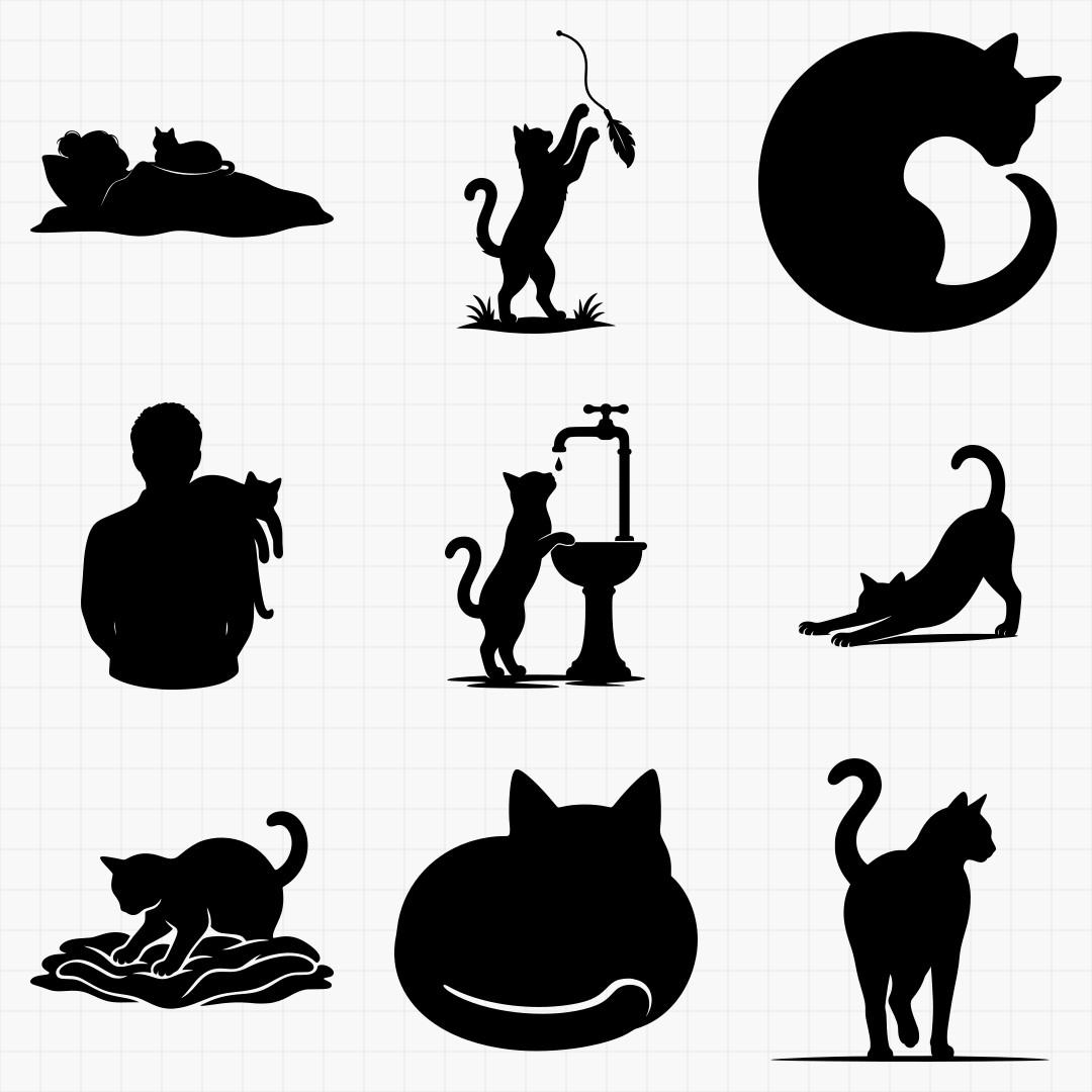 Cat Lover Silhouette Pack - Thumbnail 2