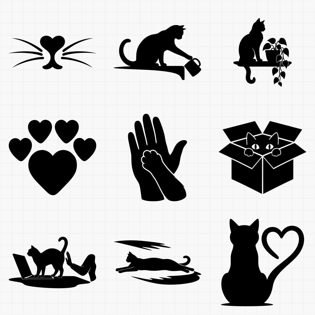 Cat Lover Silhouette Pack - Thumbnail 3