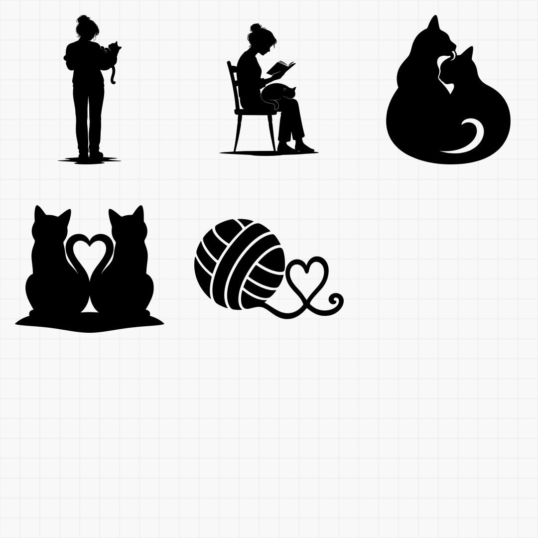 Cat Lover Silhouette Pack - Thumbnail 5