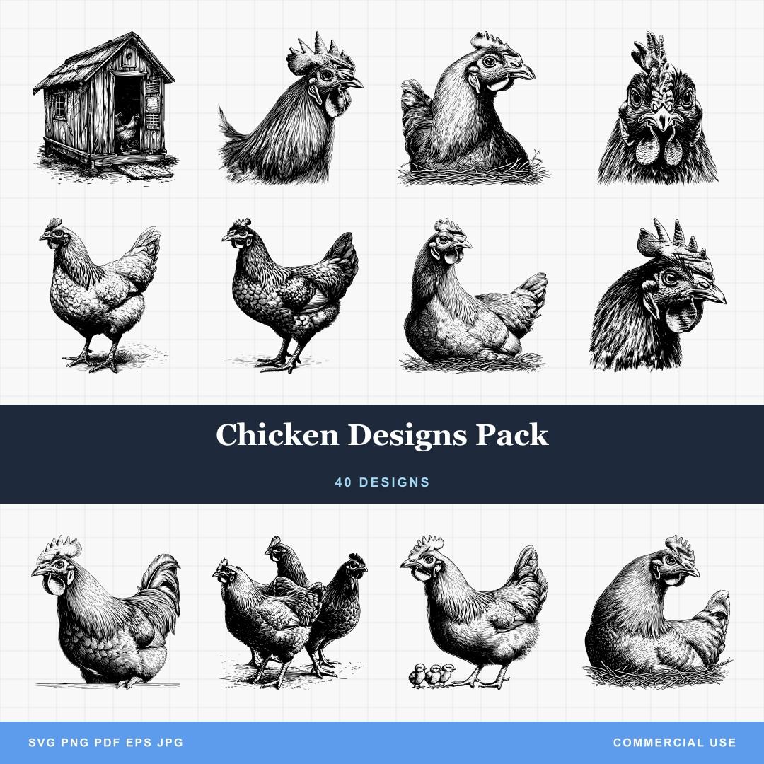 Chicken Designs Pack