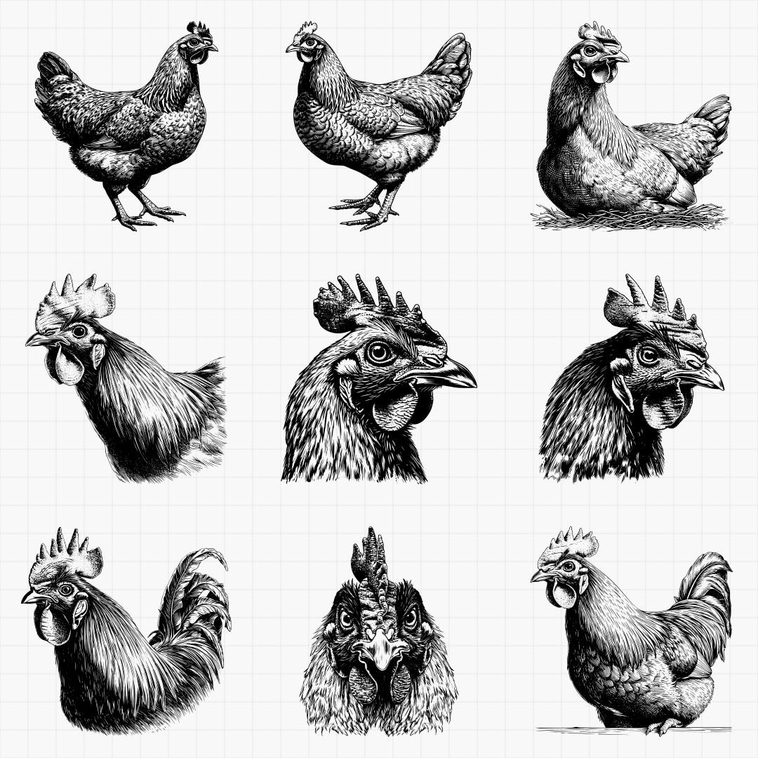 Chicken Designs Pack - Thumbnail 4