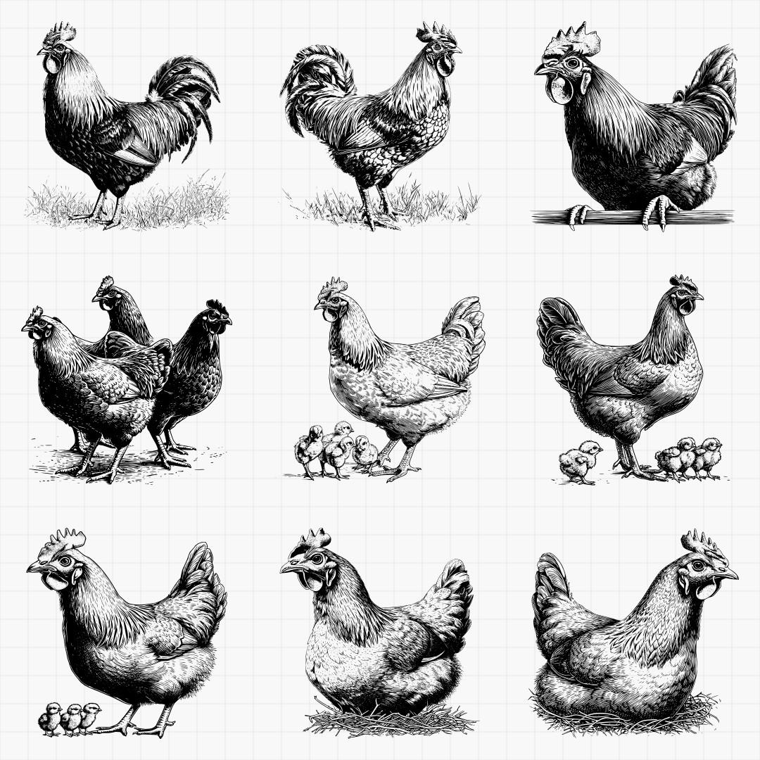 Chicken Designs Pack - Thumbnail 5