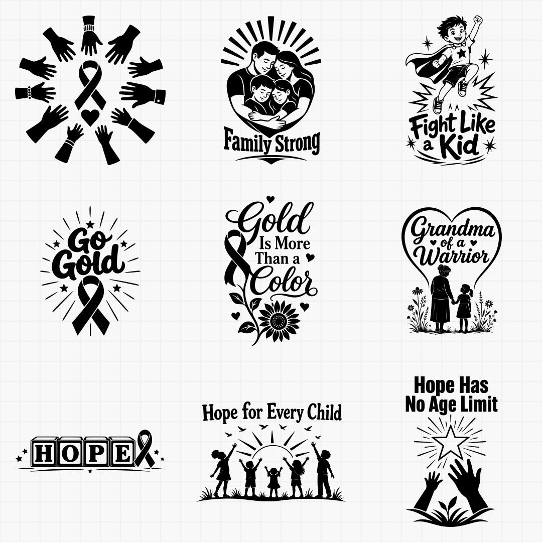 Childhood Cancer Awareness Designs - Thumbnail 3