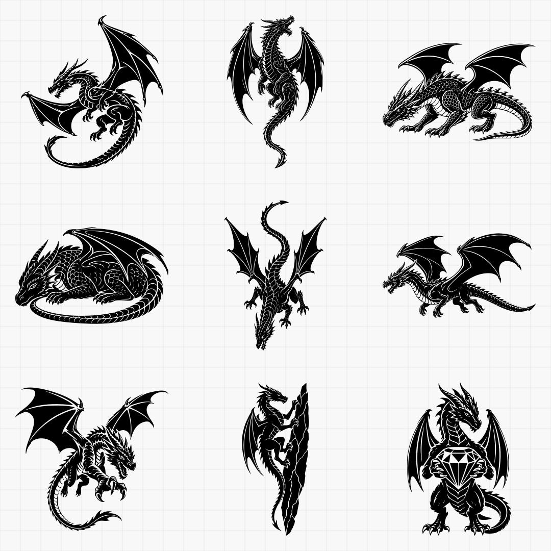 Classic Western Dragon Designs - Thumbnail 2