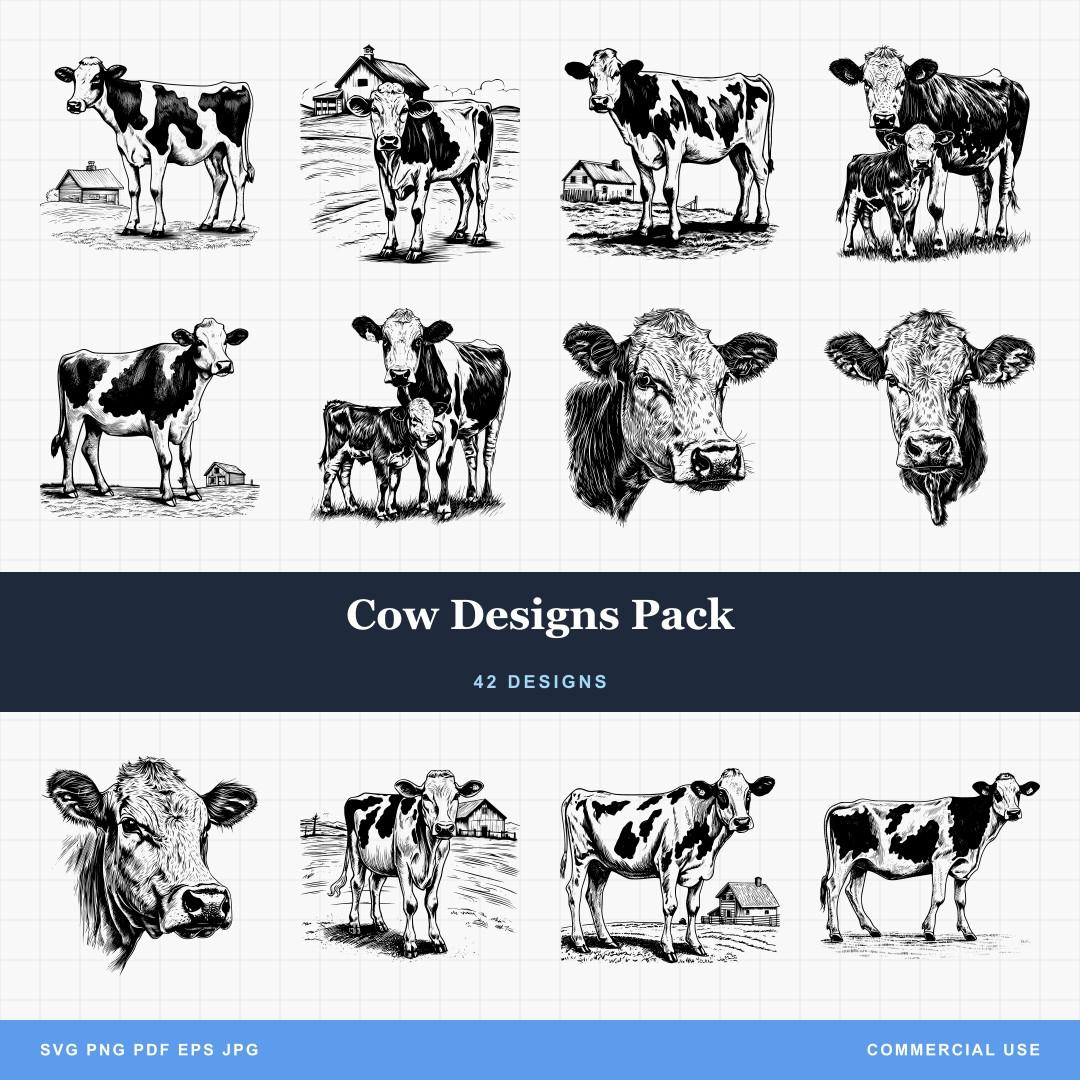 Cow Designs Pack