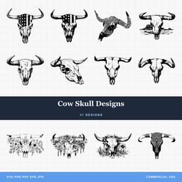 Cow Skull Designs