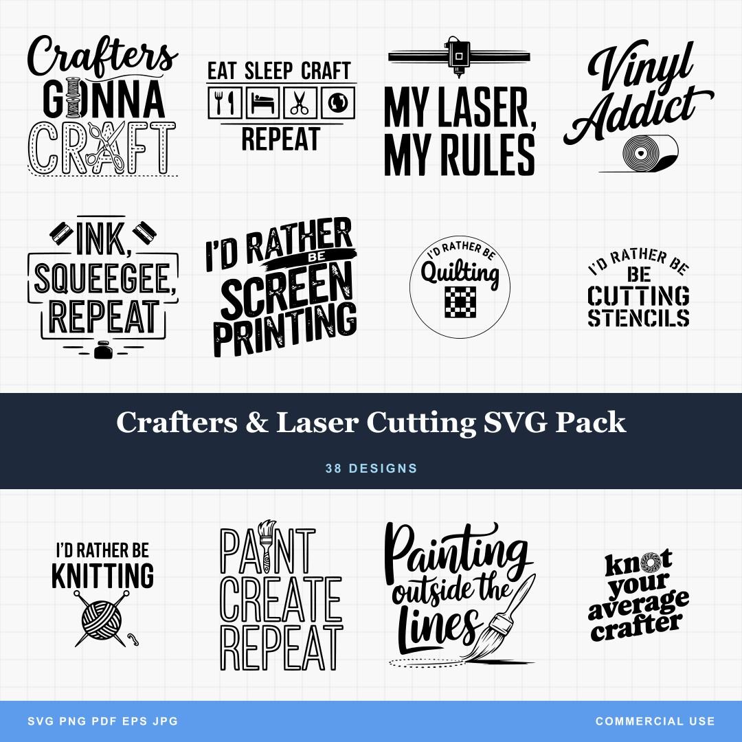 Crafters Laser Cutting Svg Pack