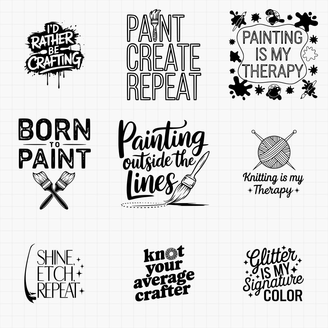 Crafters Laser Cutting Svg Pack - Thumbnail 5