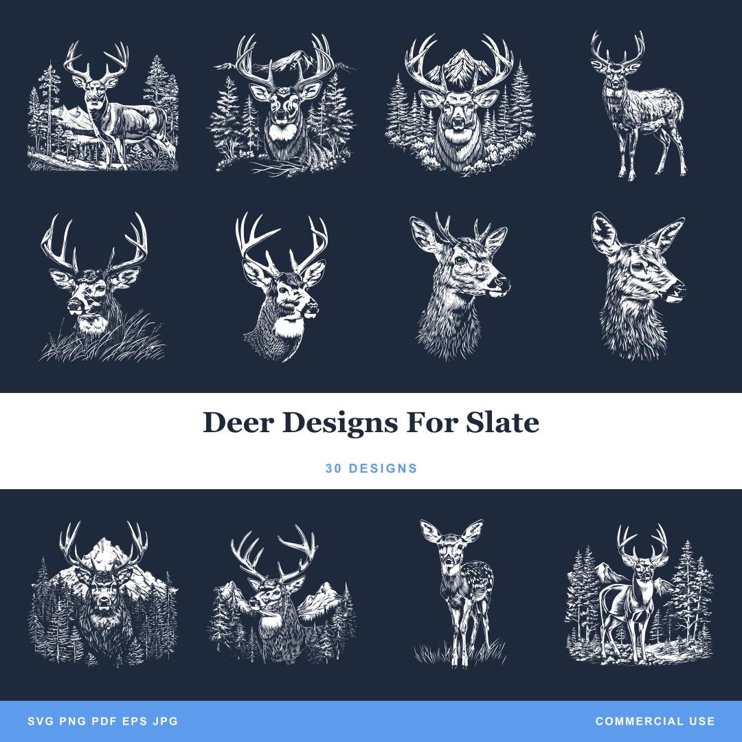 Deer Designs For Slate