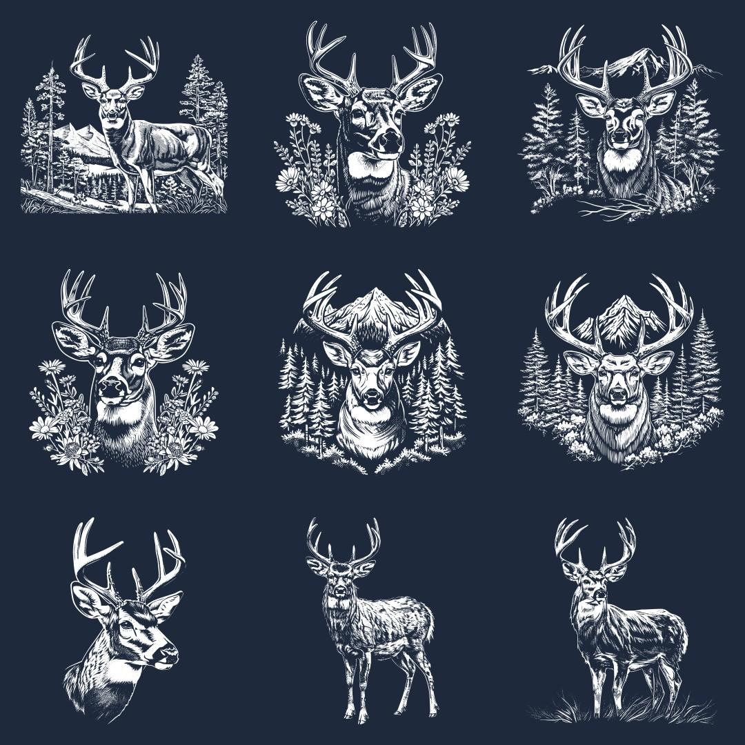 Deer Designs For Slate - Thumbnail 2