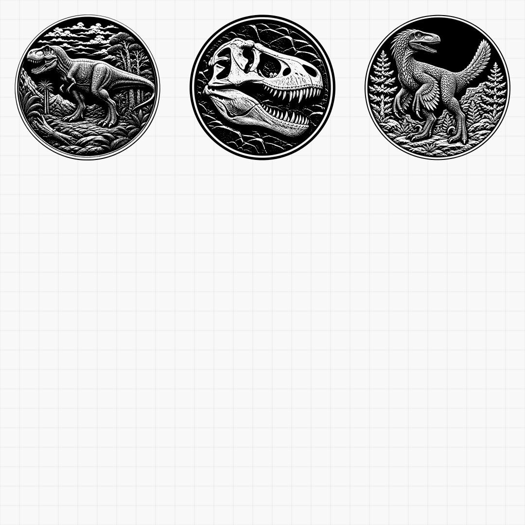 Dinosaur Relief Medallions - Thumbnail 7