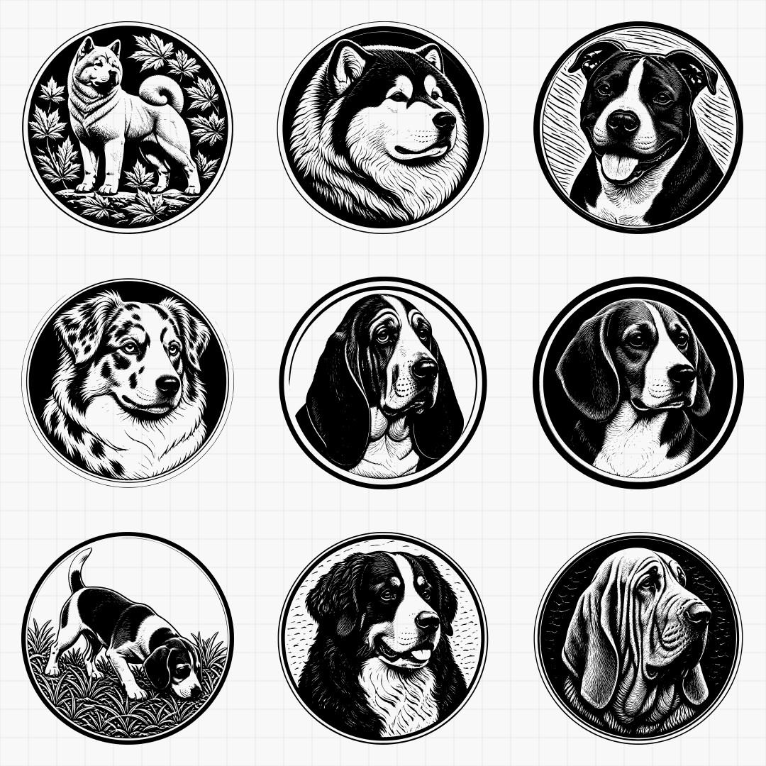 Dog Breed Relief Medallions - Thumbnail 2