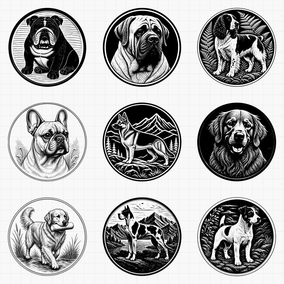 Dog Breed Relief Medallions - Thumbnail 4