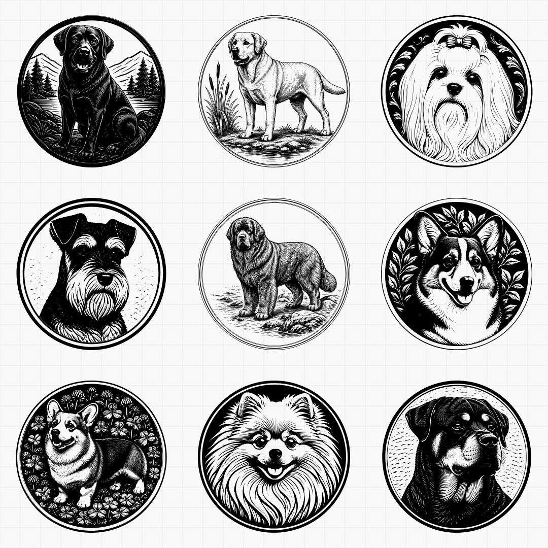 Dog Breed Relief Medallions - Thumbnail 5