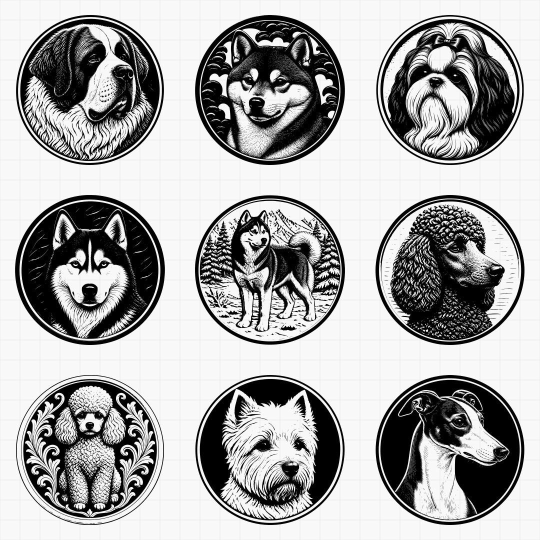 Dog Breed Relief Medallions - Thumbnail 6