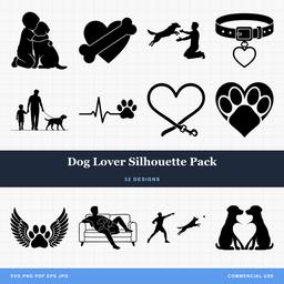 Dog Lover Silhouette Pack