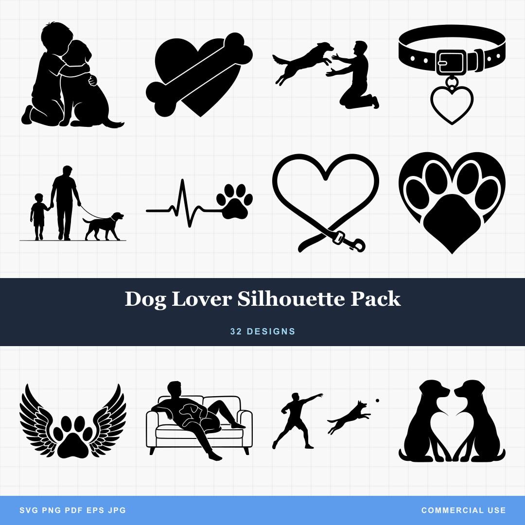 Dog Lover Silhouette Pack