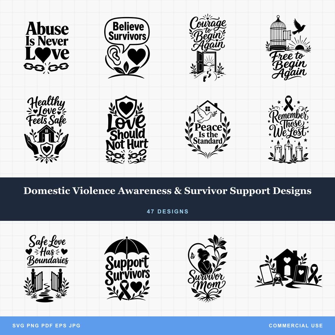 Domestic Violence Awareness & Survivor Support Designs