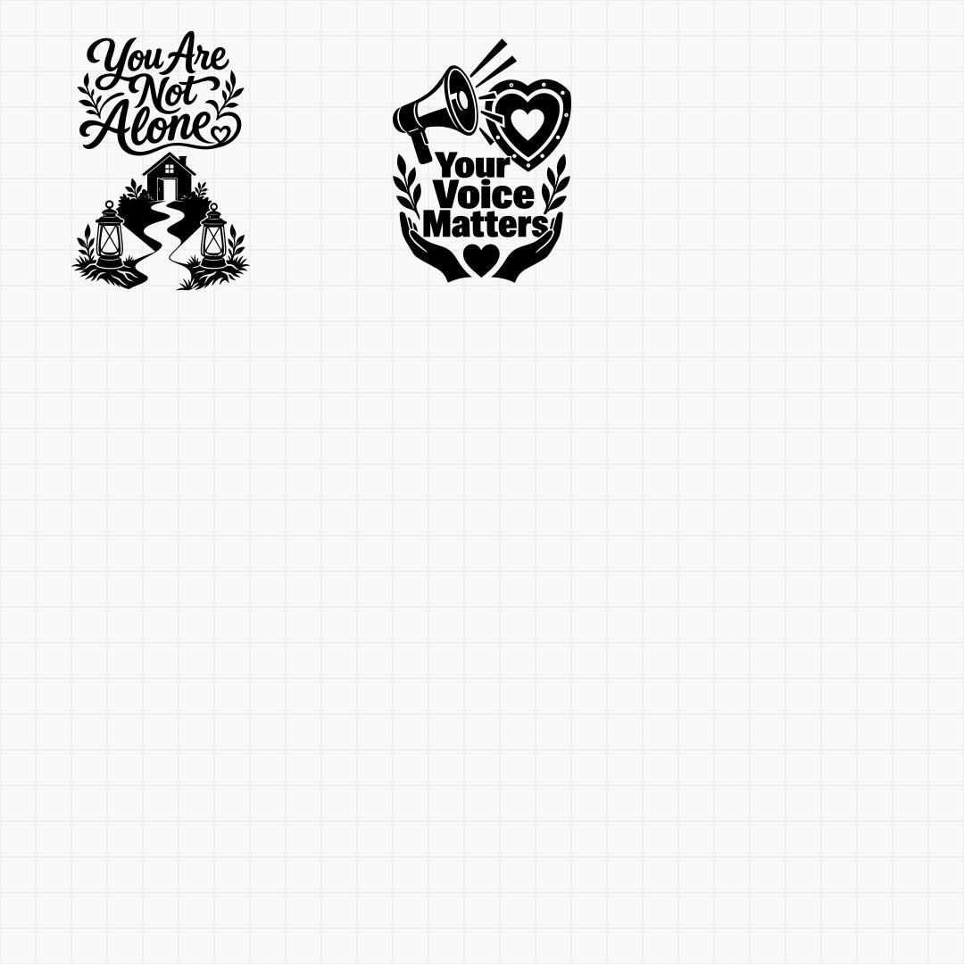 Domestic Violence Awareness & Survivor Support Designs - Thumbnail 7