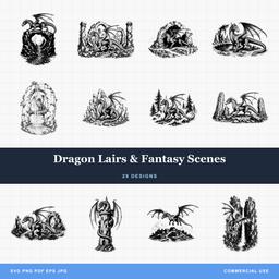 Dragon Lairs & Fantasy Scenes