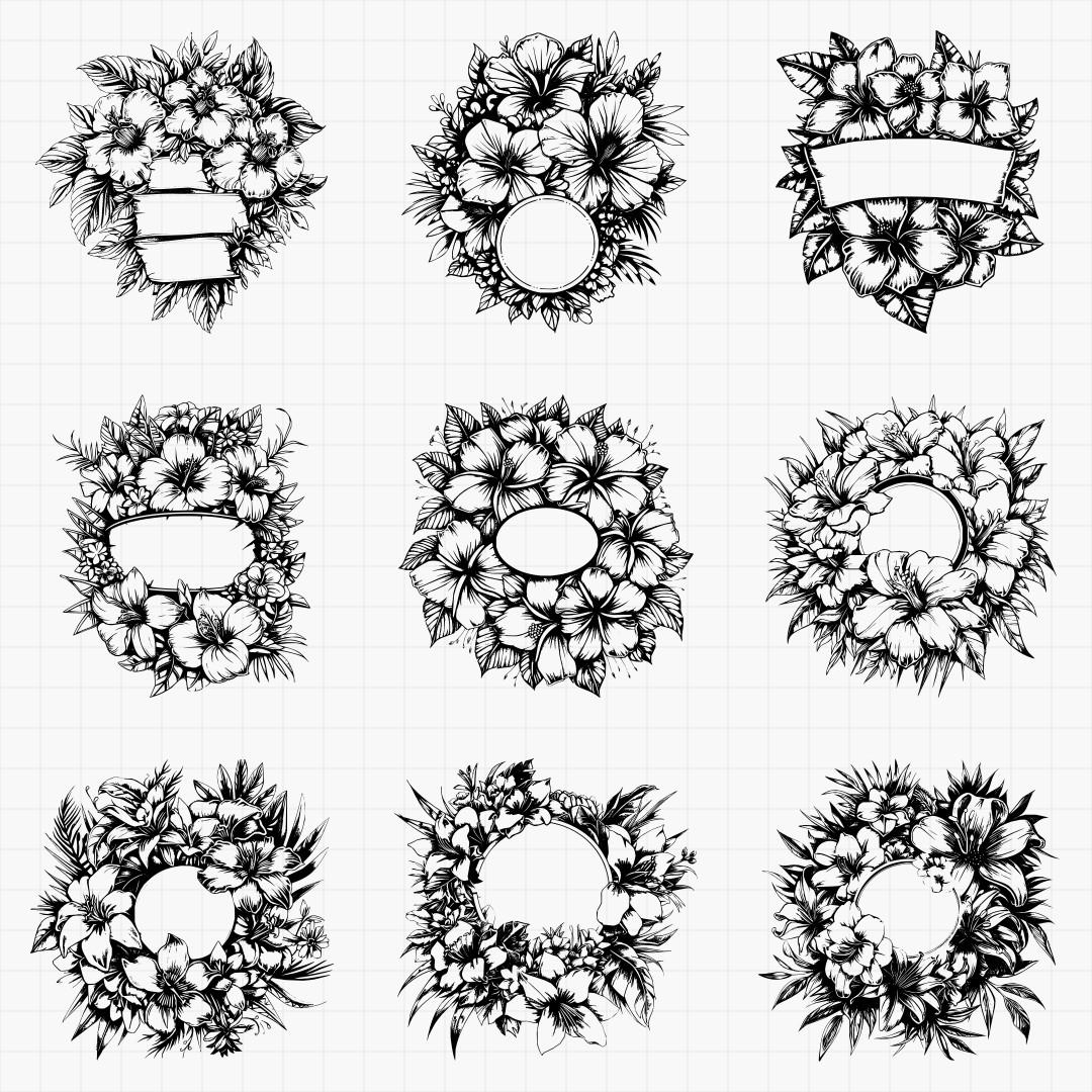 Floral Signs Part 1 Design Pack - Thumbnail 4