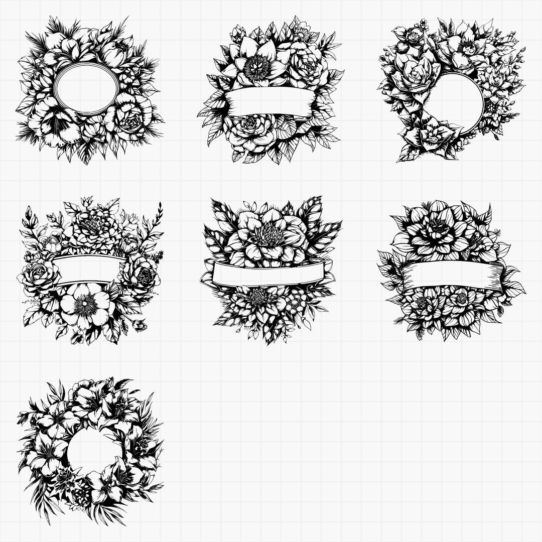 Floral Signs Part 1 Design Pack - Thumbnail 6