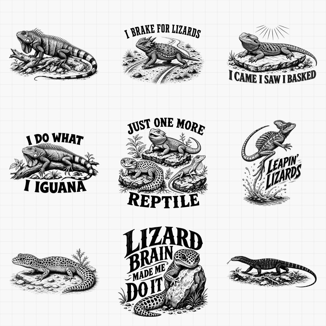 Gecko and Lizard SVG Designs - Thumbnail 3