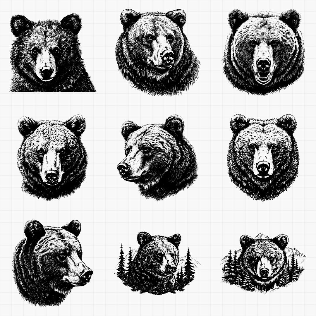 Grizzly Bear Designs Pack - Thumbnail 2